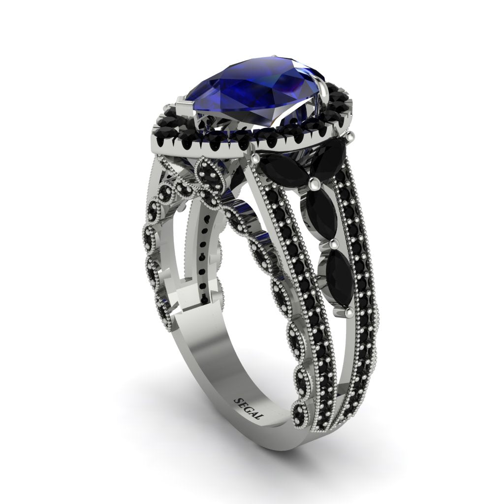 Sapphire Imperial Blossom Engagement Ring - April No. 45