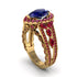 Sapphire Imperial Blossom Engagement Ring - April No. 58 image 1