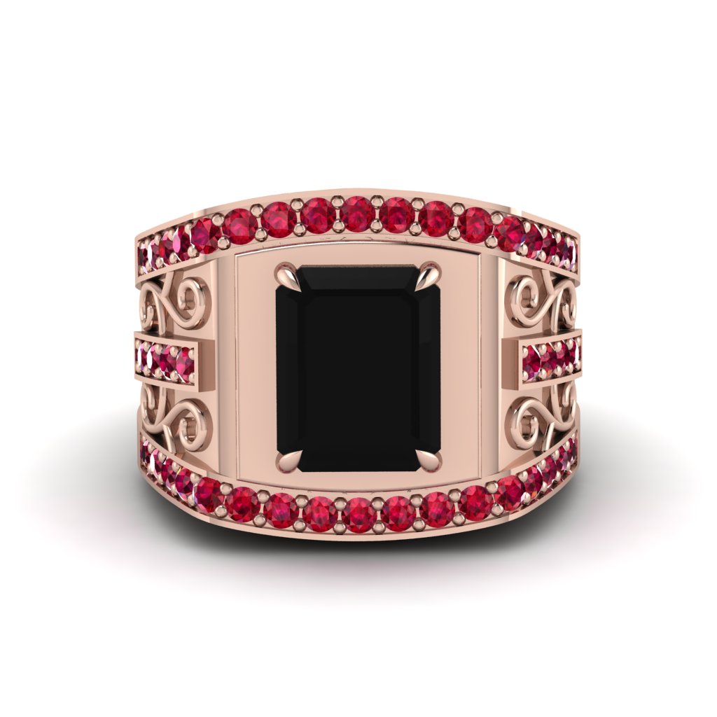 Black Diamond Imperial Grandeur Men's Ring - Shea No. 53