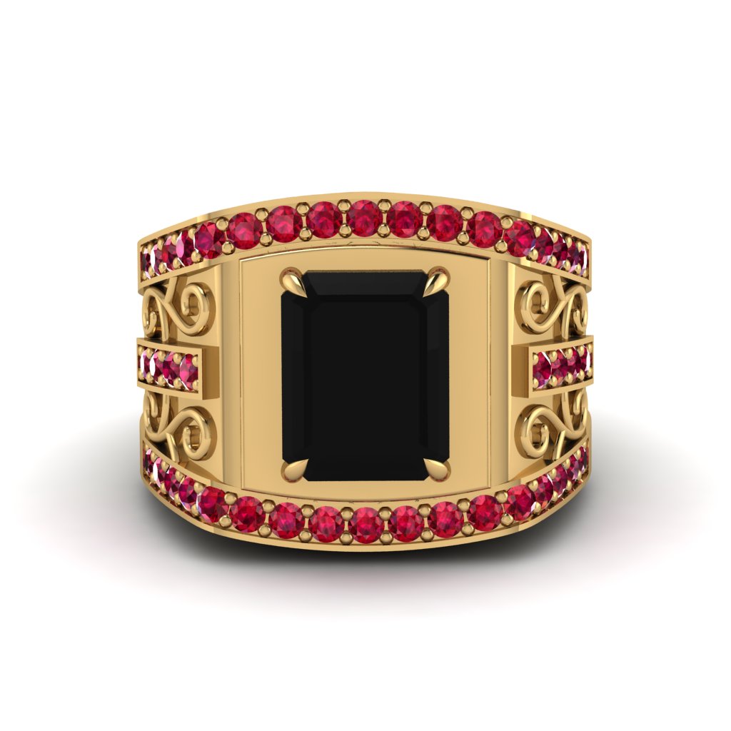 Black Diamond Imperial Grandeur Men's Ring - Shea No. 52