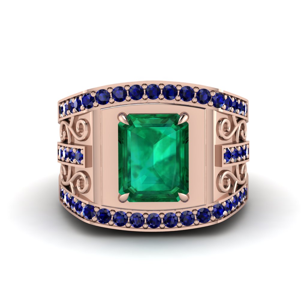 Emerald Imperial Grandeur Men's Ring - Shea No. 65