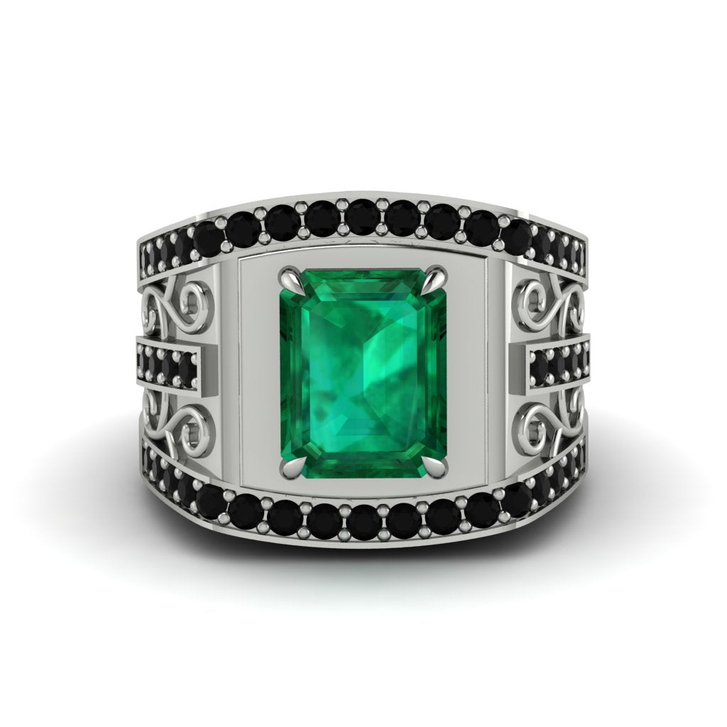 Emerald Imperial Grandeur Men's Ring - Shea No. 36