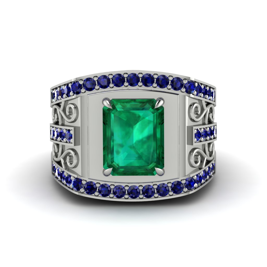 Emerald Imperial Grandeur Men's Ring - Shea No. 66
