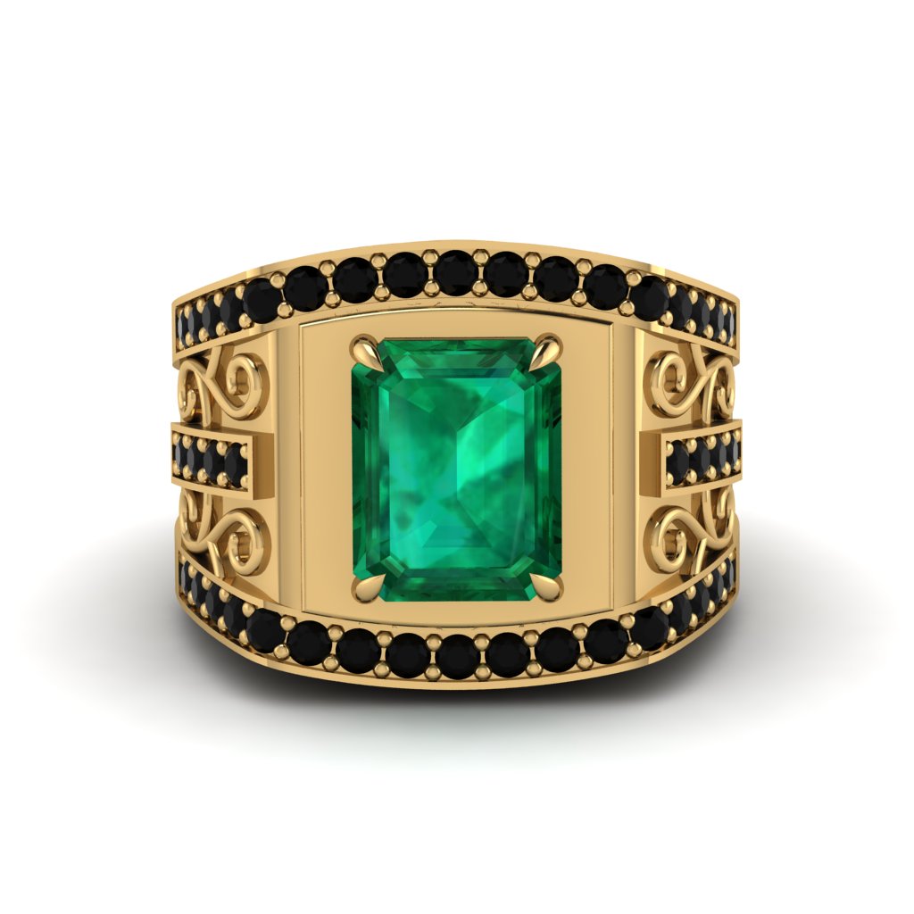 Emerald Imperial Grandeur Men's Ring - Shea No. 34