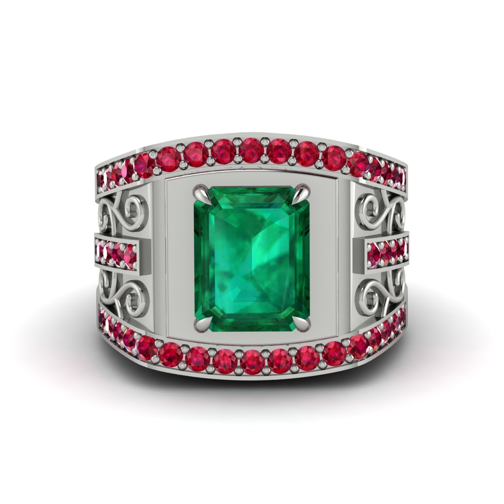 Emerald Imperial Grandeur Men's Ring - Shea No. 51