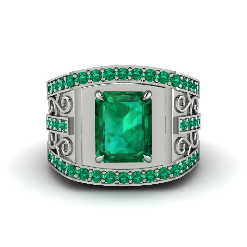 Emerald Imperial Grandeur Men's Ring - Shea No. 21