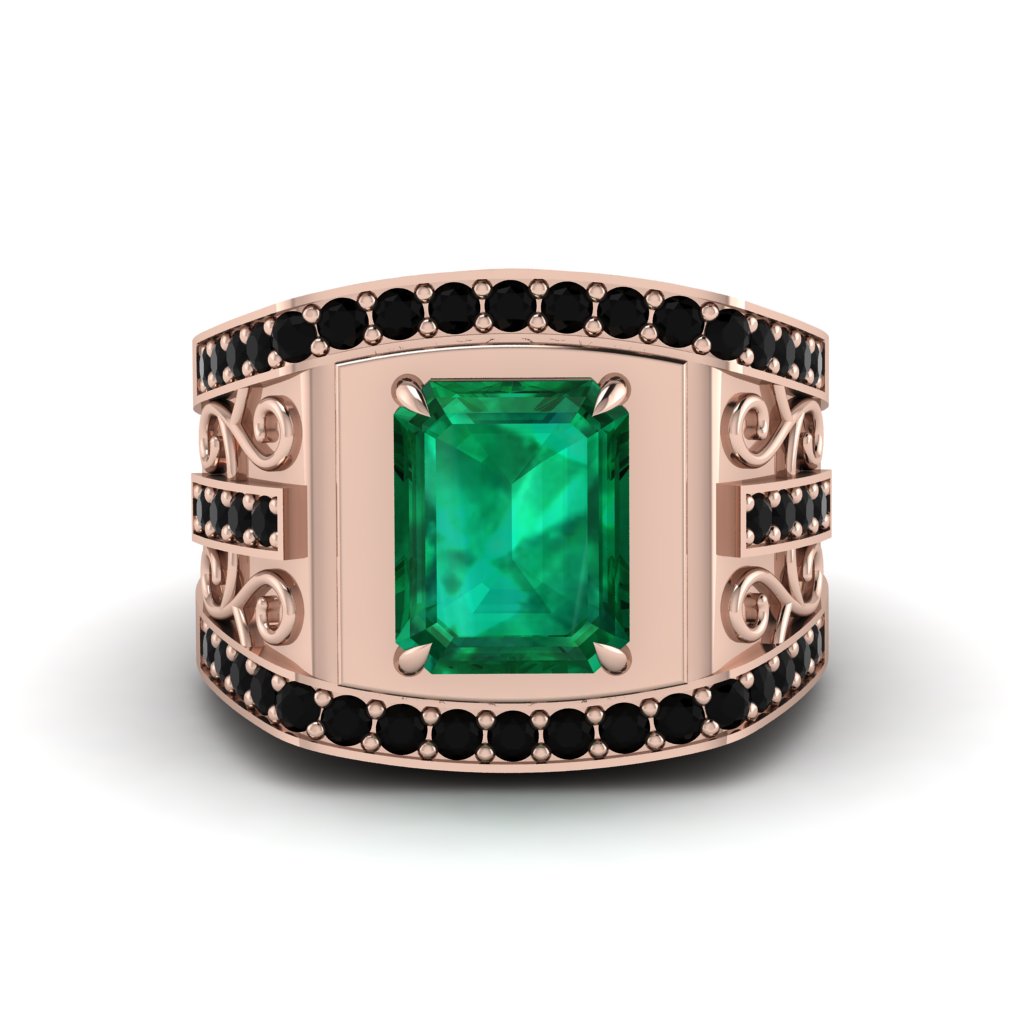 Emerald Imperial Grandeur Men's Ring - Shea No. 35