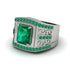 Emerald Imperial Grandeur Men's Ring - Shea No. 21 image 3