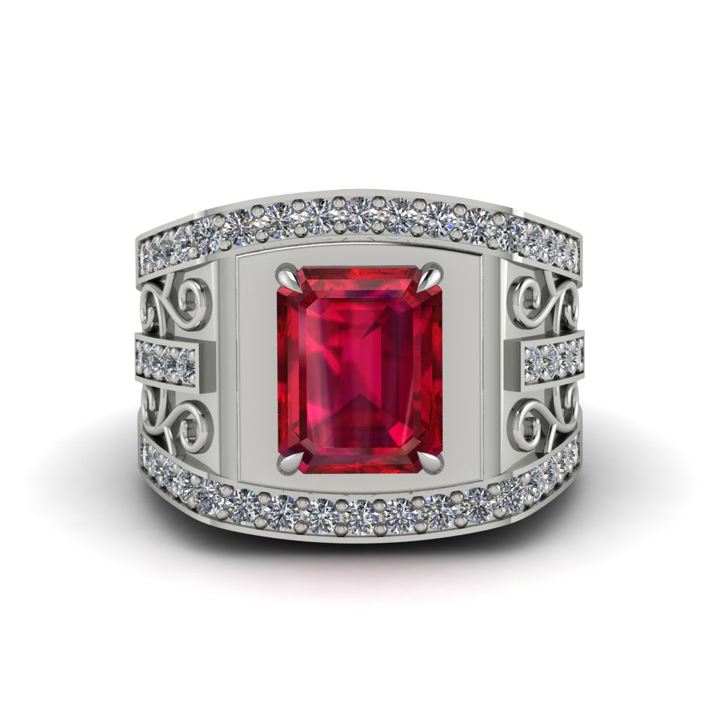 Ruby Imperial Grandeur Men's Ring - Shea No. 12