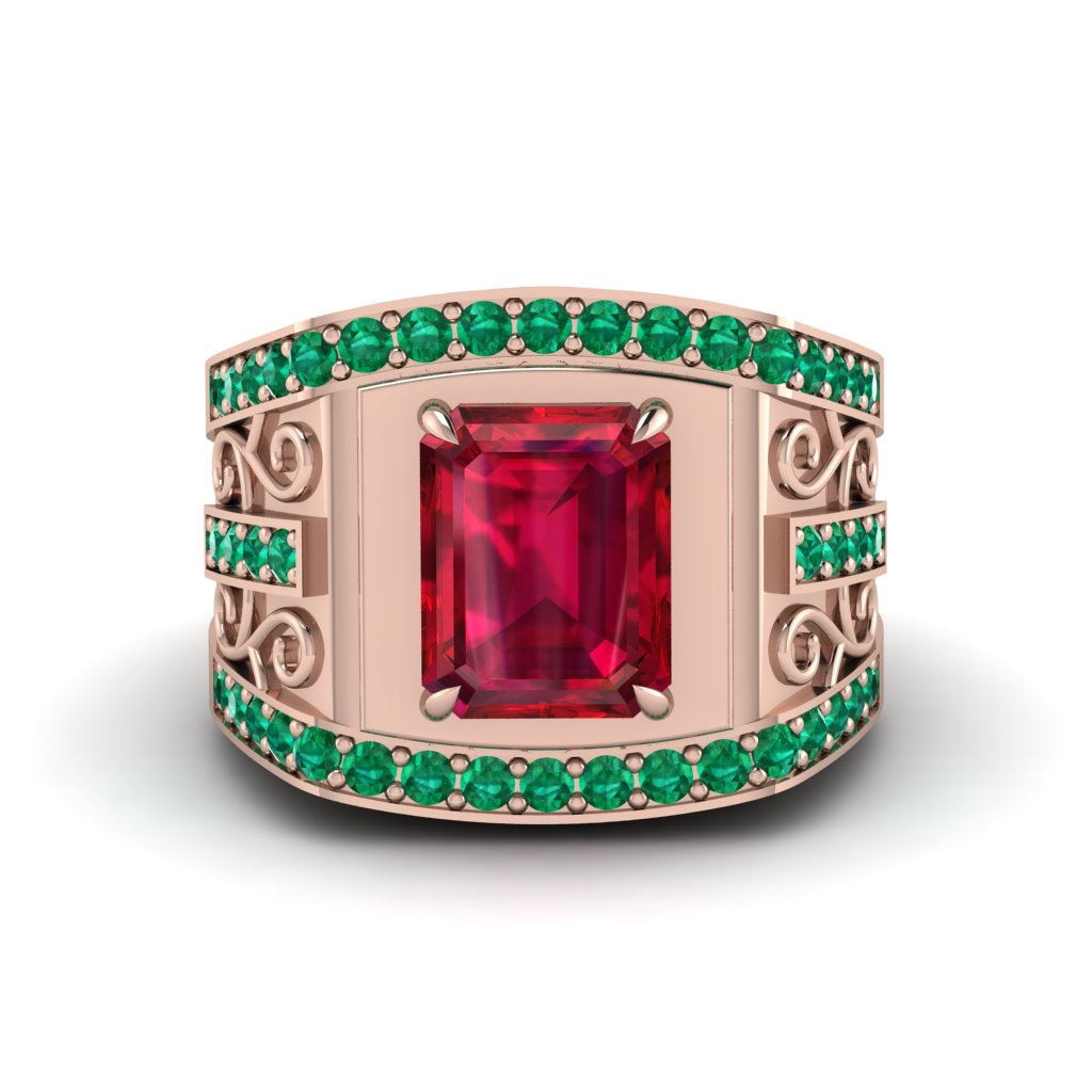 Ruby Imperial Grandeur Men's Ring - Shea No. 26