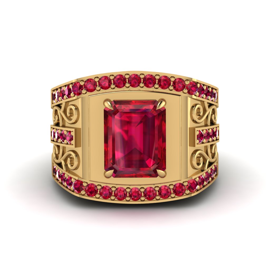 Ruby Imperial Grandeur Men's Ring - Shea No. 55