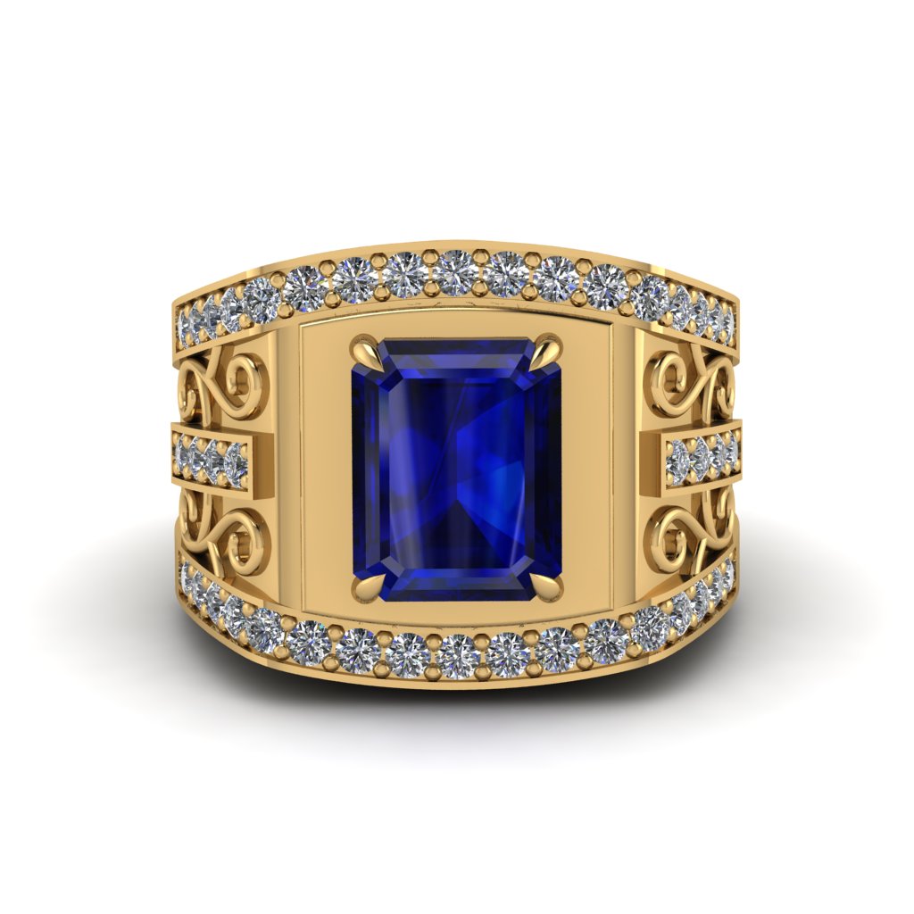Sapphire Imperial Grandeur Men's Ring - Shea No. 13