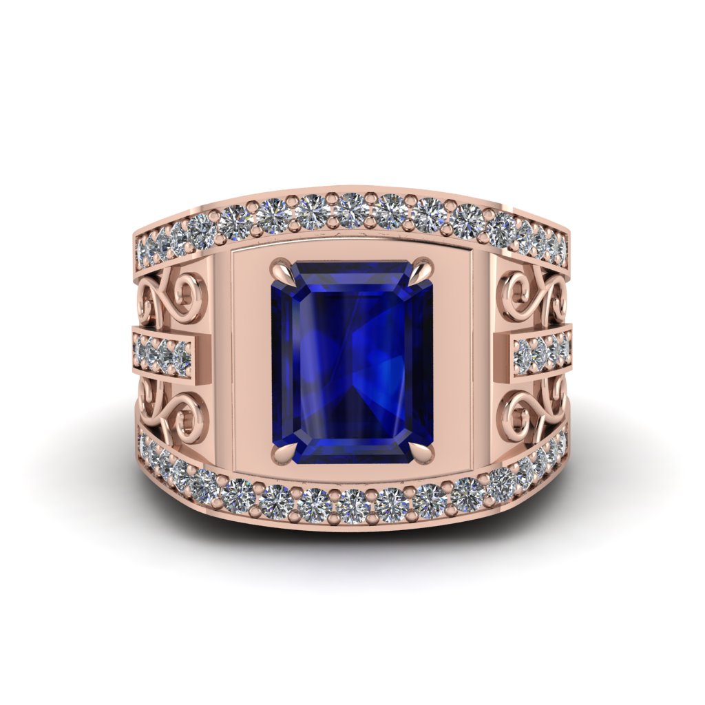 Sapphire Imperial Grandeur Men's Ring - Shea No. 14