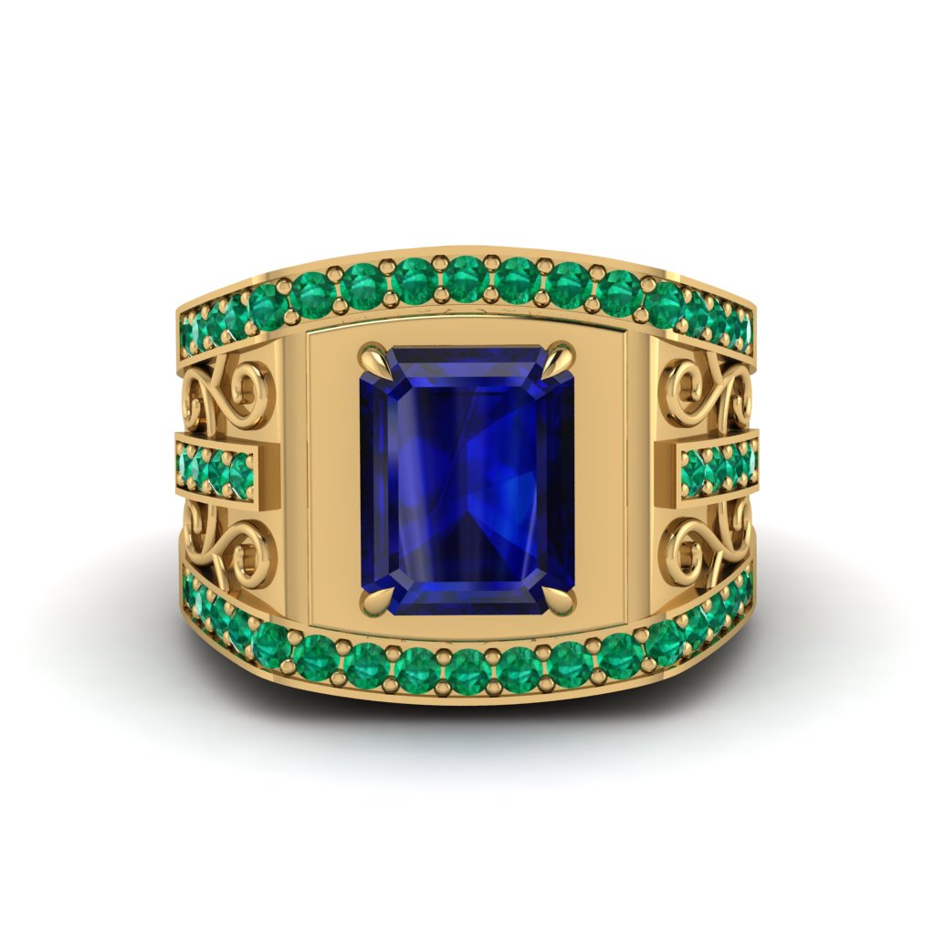 Sapphire Imperial Grandeur Men's Ring - Shea No. 28
