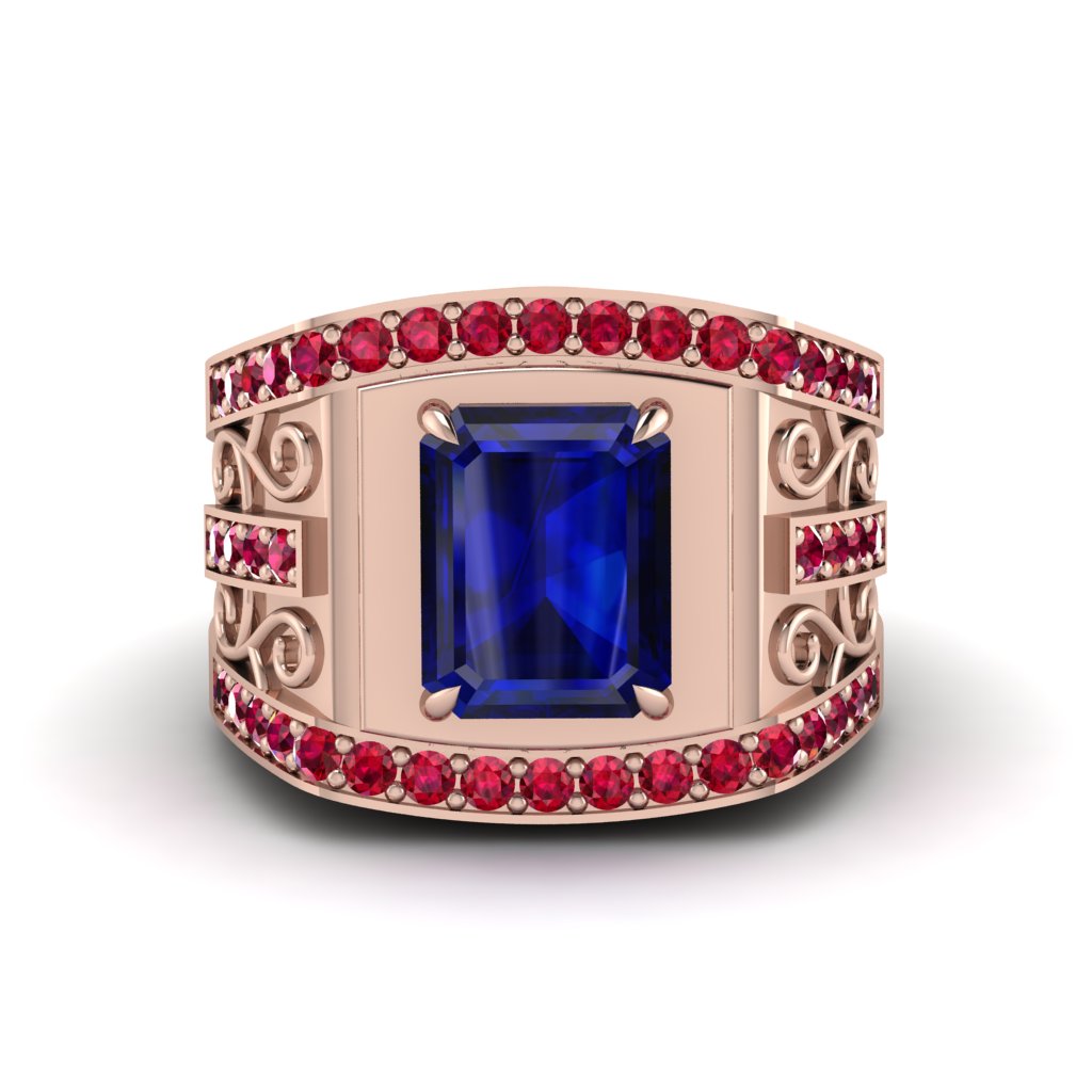 Sapphire Imperial Grandeur Men's Ring - Shea No. 59