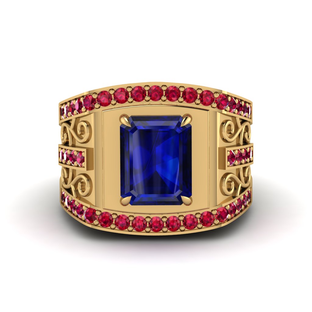 Sapphire Imperial Grandeur Men's Ring - Shea No. 58