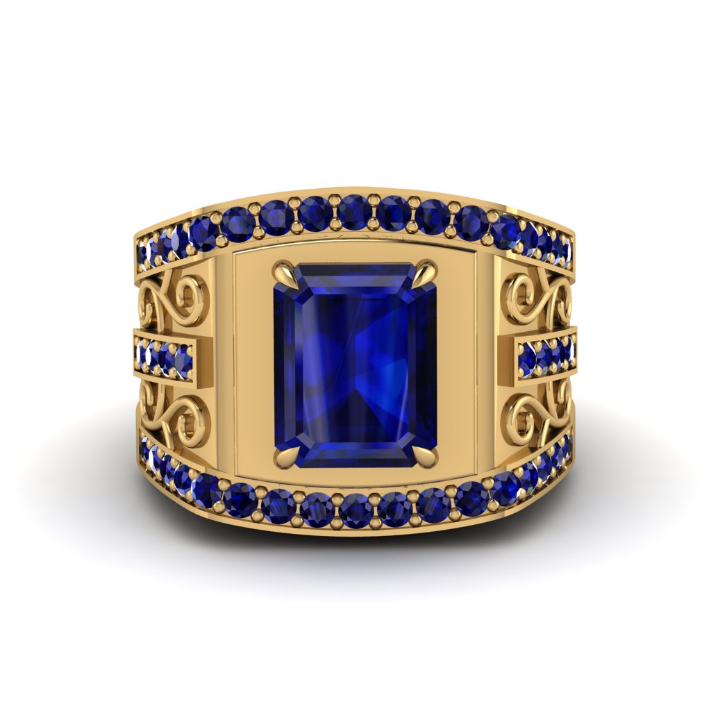 Sapphire Imperial Grandeur Men's Ring - Shea No. 73