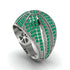 Emerald Imperial Radiance Gold Men's Ring - Fallon No. 6 image 1