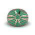 Emerald Imperial Radiance Gold Men's Ring - Fallon No. 5 image 3