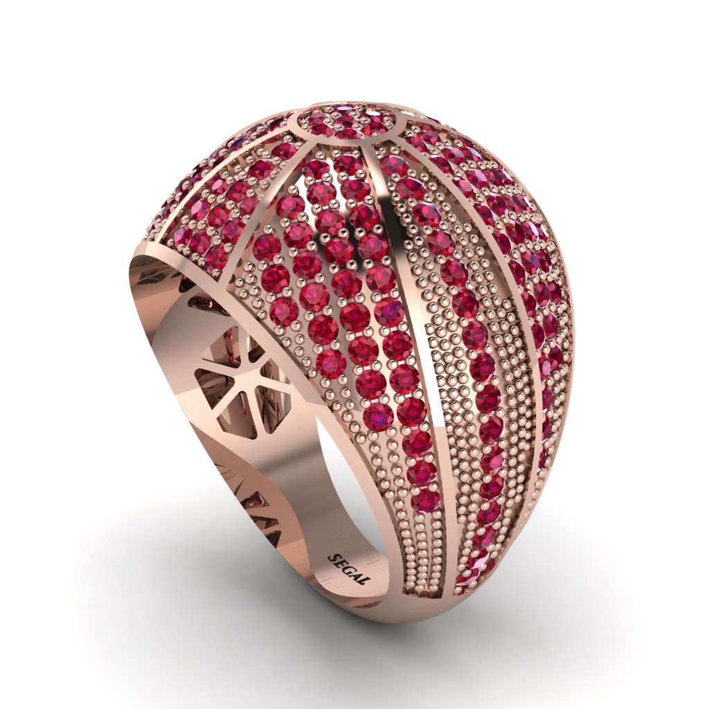 Ruby Imperial Radiance Gold Men's Ring - Fallon No. 11