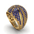 Sapphire Imperial Radiance Gold Men's Ring - Fallon No. 13 image 1