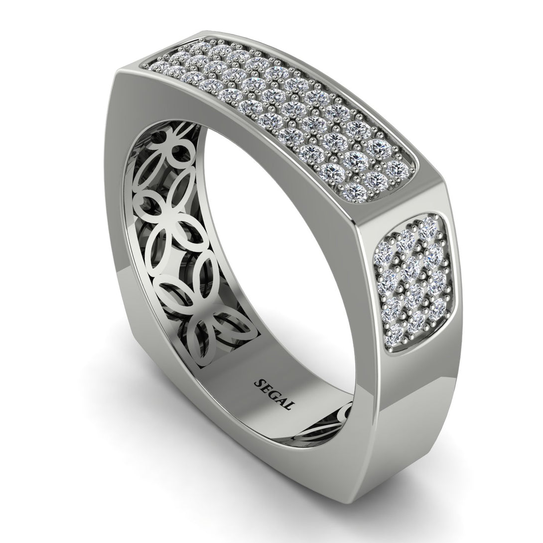 Diamond Imperial Radiance Signet Ring - Gray No. 3