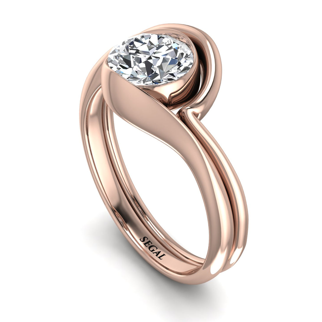 Diamond Infinity Solitare Bridal Set - Everly No. 2