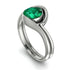 Emerald Infinity Solitare Bridal Set - Everly No. 6 image 1