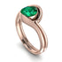 Emerald Infinity Solitare Bridal Set - Everly No. 5 image 1