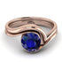 Sapphire Infinity Solitare Bridal Set - Everly No. 14 image 3