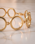 Round Gold Bracelet - Louisa No. 1