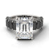 Luxury Emerald Cut Diamond Engagement Ring - Nadia No. 33 image 2