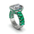 Luxury Emerald Cut Diamond Engagement Ring - Nadia No. 18 image 1