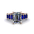 Luxury Emerald Cut Diamond Engagement Ring - Nadia No. 62 image 2
