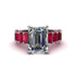 Luxury Emerald Cut Diamond Engagement Ring - Nadia No. 48 image 2
