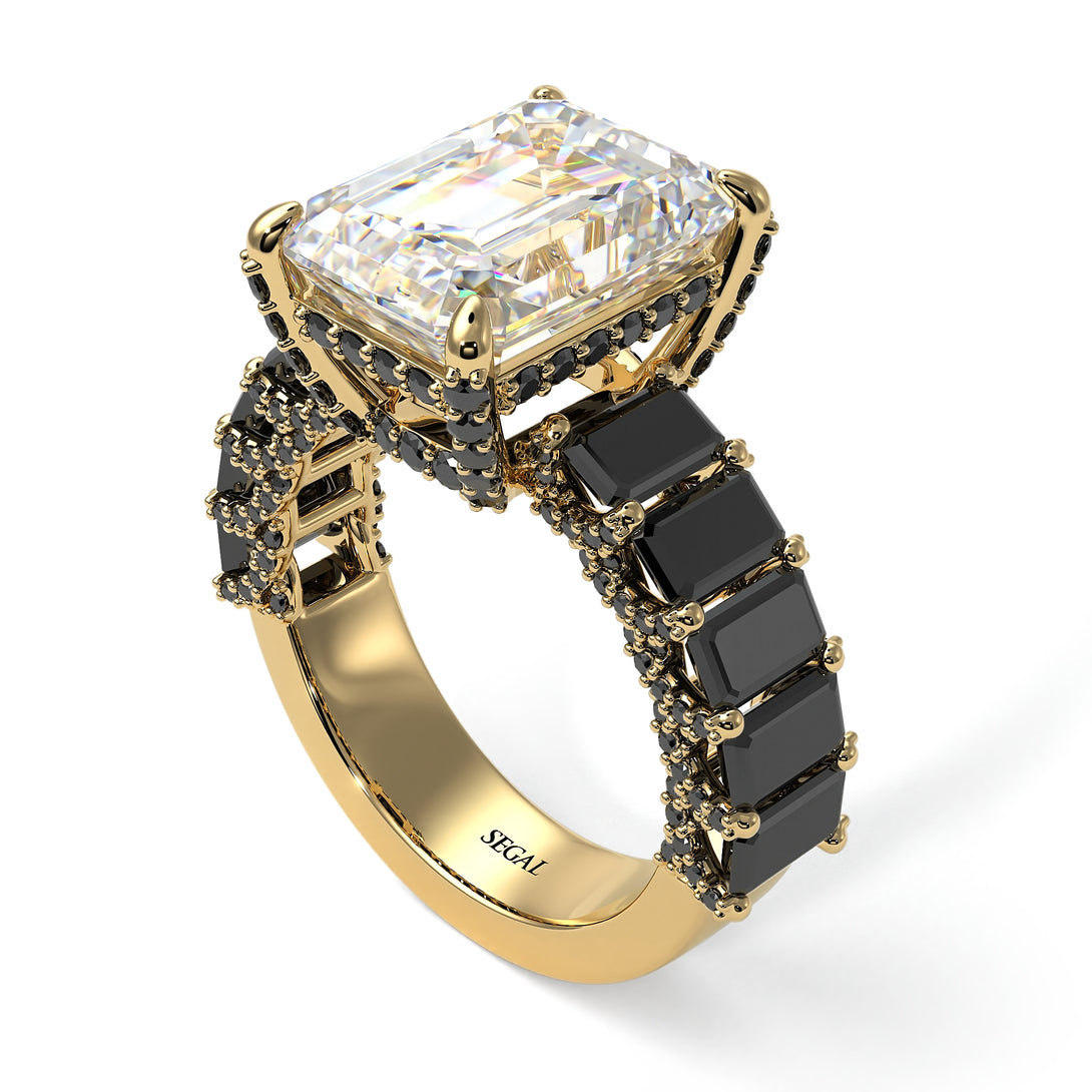 Luxury Emerald Cut Diamond Engagement Ring - Nadia No. 31