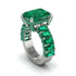 Luxury Emerald Cut Emerald Engagement Ring - Nadia No. 21 image 1