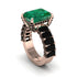 Luxury Emerald Cut Emerald Engagement Ring - Nadia No. 35 image 1