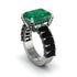 Luxury Emerald Cut Emerald Engagement Ring - Nadia No. 36 image 1