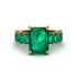 Luxury Emerald Cut Emerald Engagement Ring - Nadia No. 19 image 2