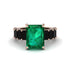 Luxury Emerald Cut Emerald Engagement Ring - Nadia No. 35 image 2