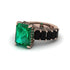Luxury Emerald Cut Emerald Engagement Ring - Nadia No. 35 image 3