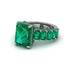 Luxury Emerald Cut Emerald Engagement Ring - Nadia No. 21 image 3