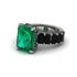 Luxury Emerald Cut Emerald Engagement Ring - Nadia No. 36 image 3
