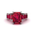 Luxury Emerald Cut Ruby Engagement Ring - Nadia No. 57 image 2