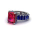 Luxury Emerald Cut Ruby Engagement Ring - Nadia No. 72 image 3