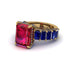 Luxury Emerald Cut Ruby Engagement Ring - Nadia No. 70 image 3