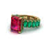 Luxury Emerald Cut Ruby Engagement Ring - Nadia No. 25 image 3