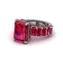 Luxury Emerald Cut Ruby Engagement Ring - Nadia No. 57 image 3