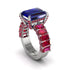Luxury Emerald Cut Sapphire Engagement Ring - Nadia No. 60 image 1